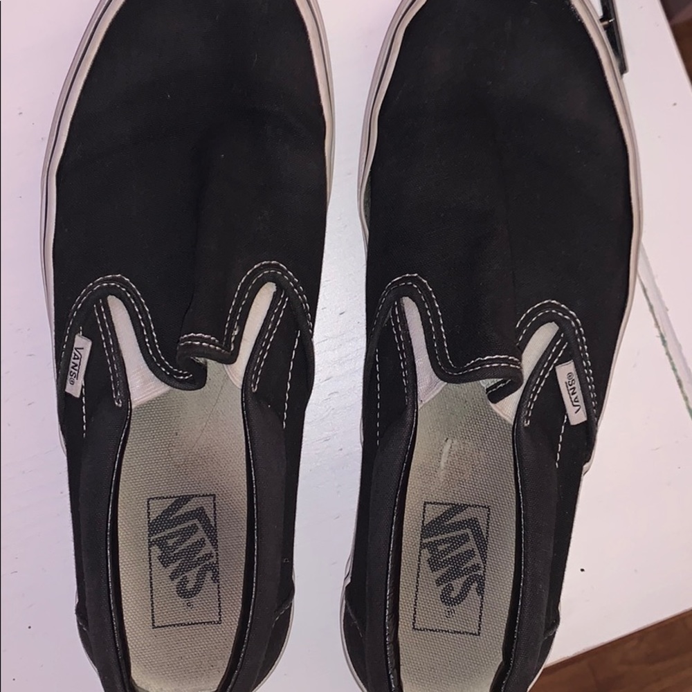 black and white vans